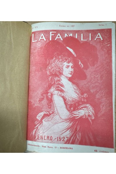 LA FAMILIA REVISTA MORAL INSTRUCTIVA Y RECREATIVA. TOMO XX ENERO DE 1927